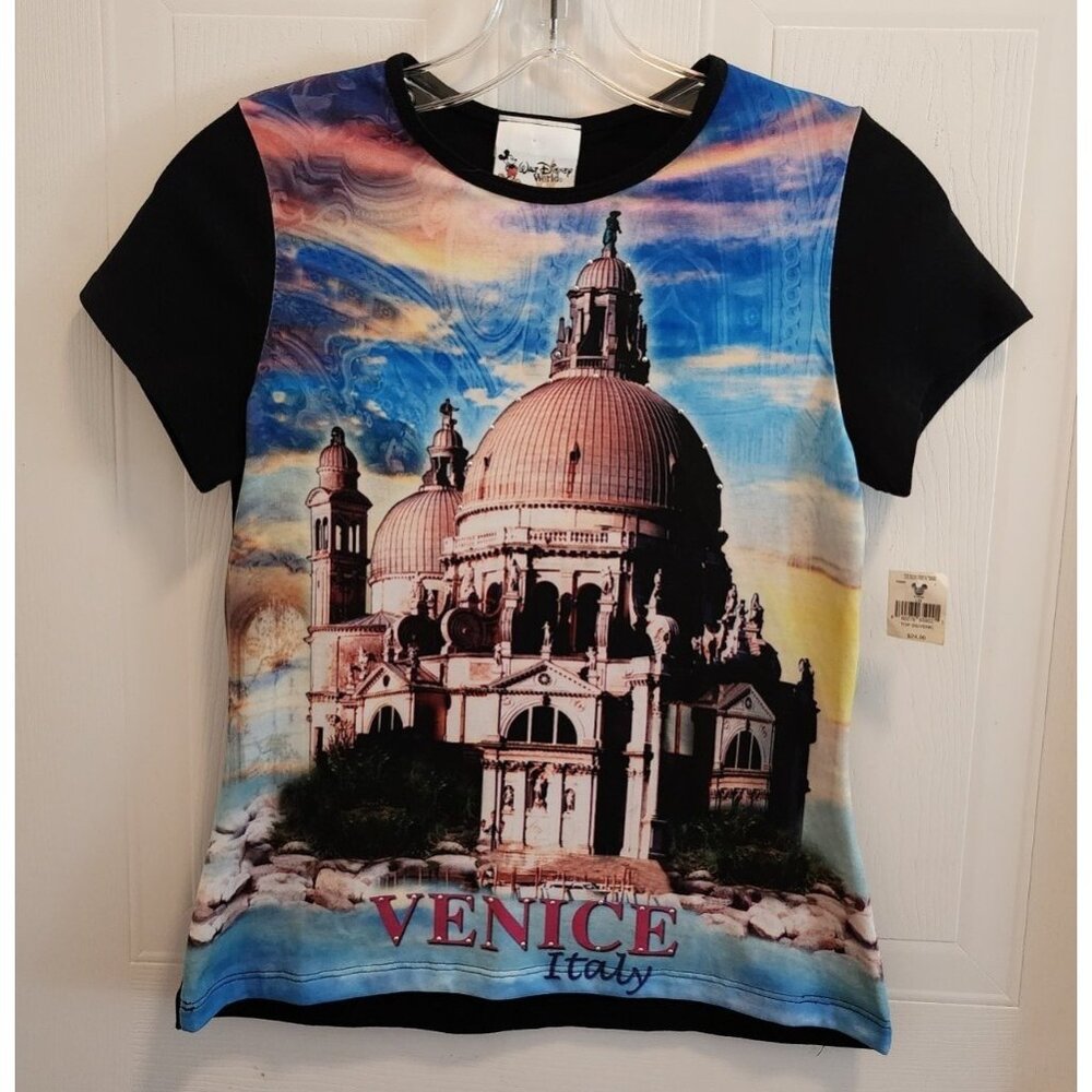 NEW Vtg Disney World WDW Short Sleeve TShirt Epcot World Venice Italy Size Large